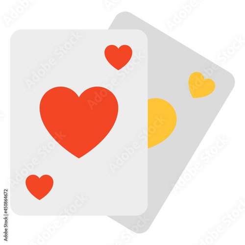 Trendy vector design of play cards