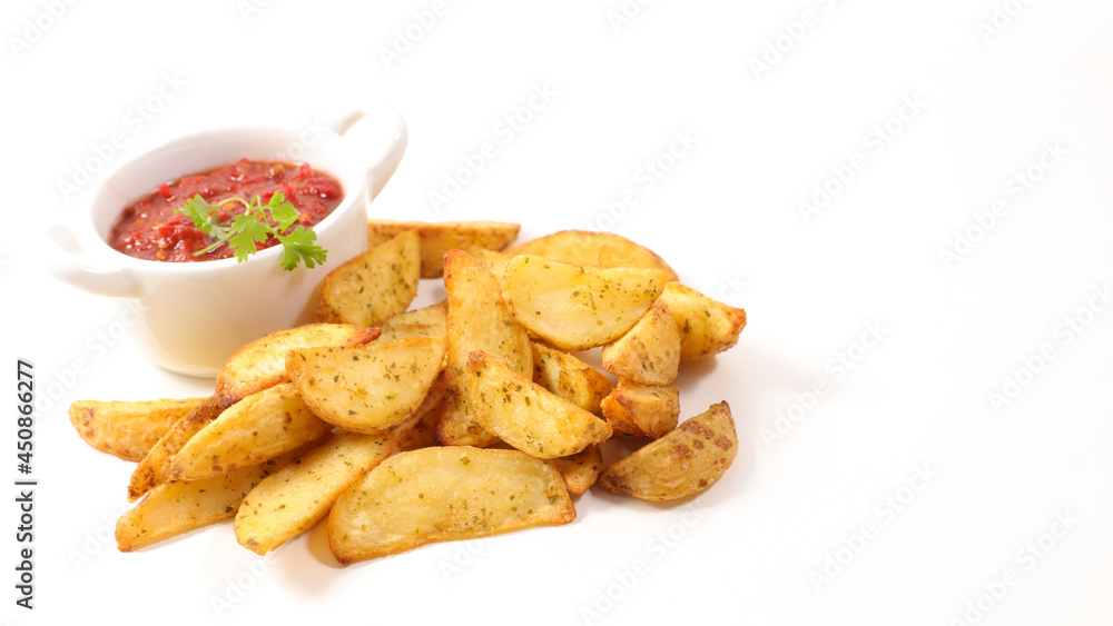 roasted potatoes with spicey sauce roasted potatoes with spicey sauce
