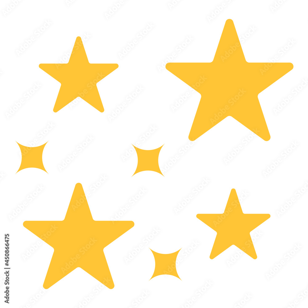 A perfect design icon of shining stars A perfect design icon of shining stars