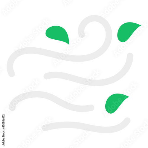 Windstorm icon, editable vector