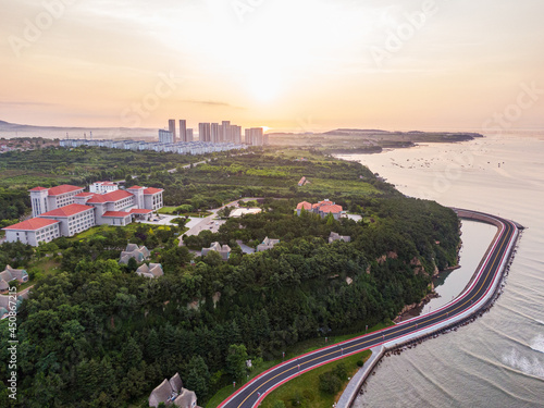 Aerial view of Rongcheng County 