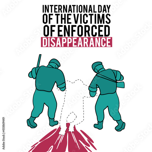 International Day of the Victims of Enforced Disappearances illustration