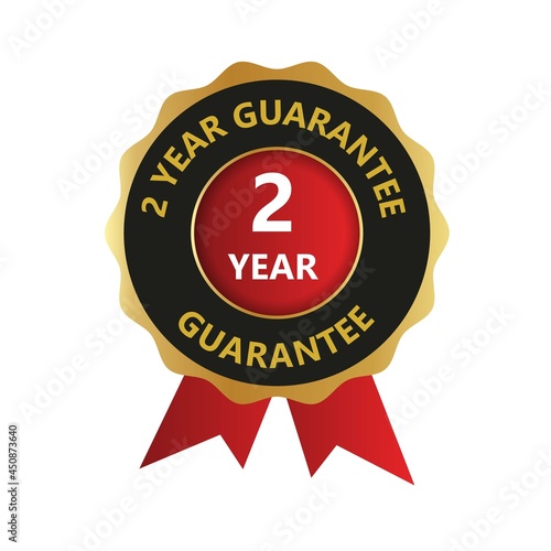 2 year guarantee logo, Guaranteed badges, One Year Warranty