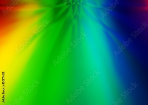 Light Multicolor, Rainbow vector abstract blurred pattern.