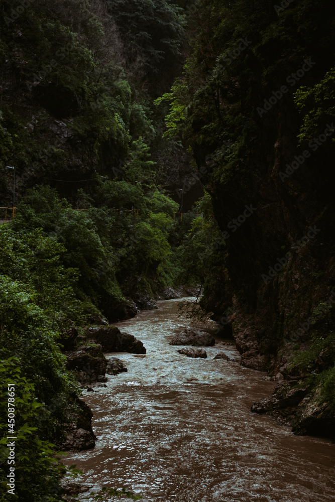 Autumn. Rough river in the mountains. Autumn. Rough river in the mountains.