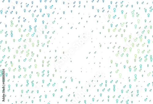 Light green, yellow vector texture with male, female icons.