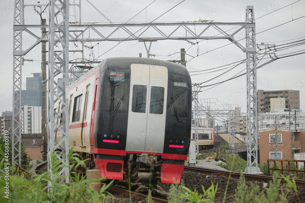 Naklejka premium 名古屋鉄道の電車