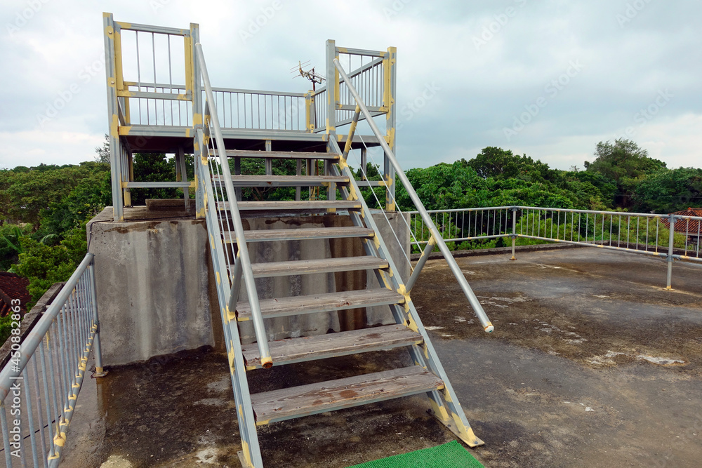 Observation platform in Taketomi island, Okinawa, Japan