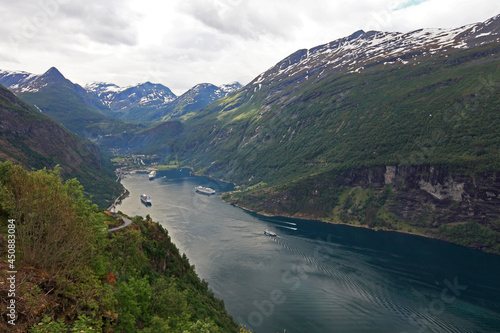 Fototapeta Naklejka Na Ścianę i Meble -  Geiranger Fjord - nature heritage, Norway