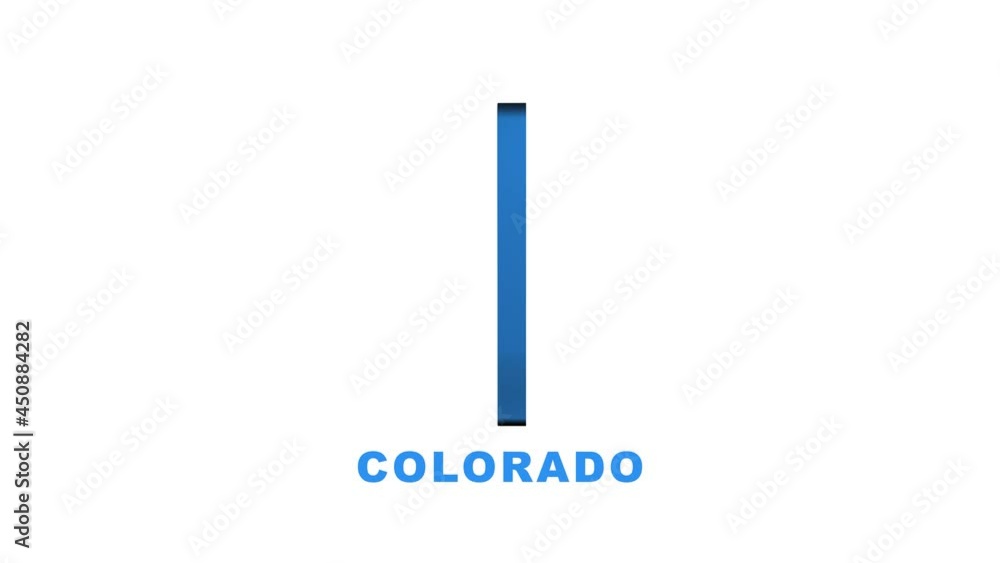 Colorado state map outline animation. Motion graphics. Colorado state map outline animation. Motion graphics.
