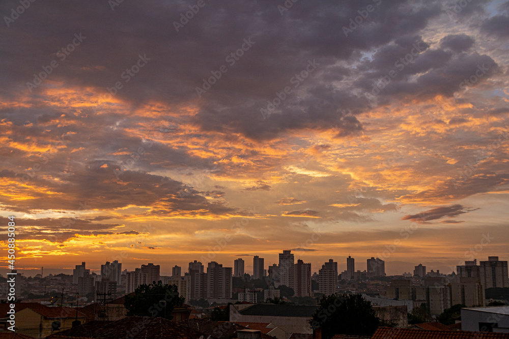 sunrise in Piracicaba Brazil