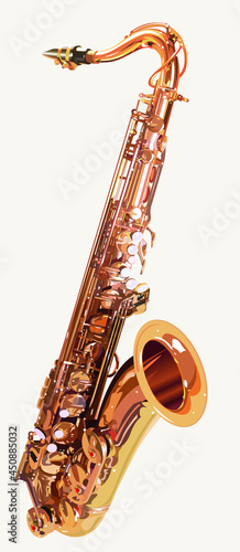 Sax isolated vector illustration