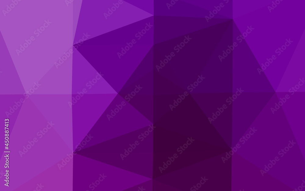 Dark Purple vector abstract polygonal cover. Dark Purple vector abstract polygonal cover.