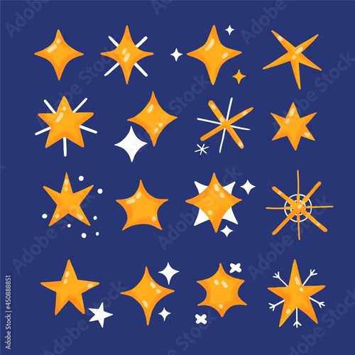 Hand Drawn Sparkling Stars Collection_12