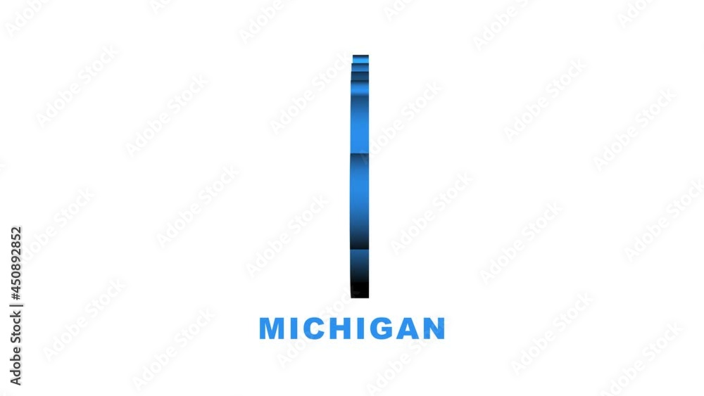 Line animated map showing the state of Michigan from the united state of america. Motion graphics. Line animated map showing the state of Michigan from the united state of america. Motion graphics.
