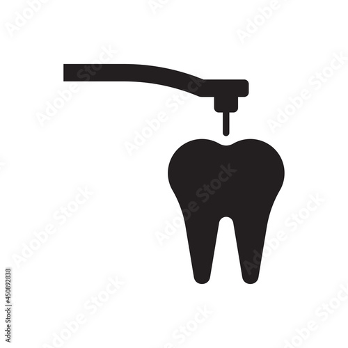 drill tooth icon - drilling tooth icon