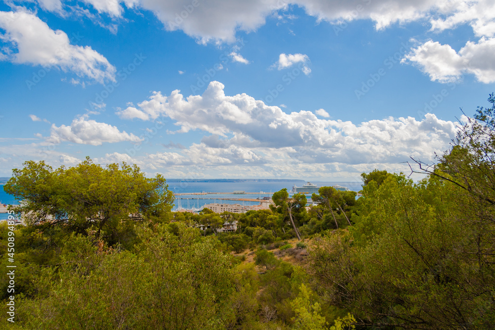 Majorca Island, a port on the Balearic Sea coast