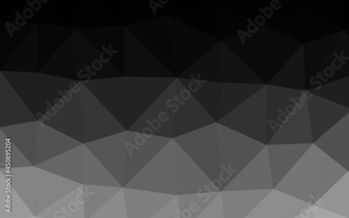 Dark Silver  Gray vector abstract mosaic background.