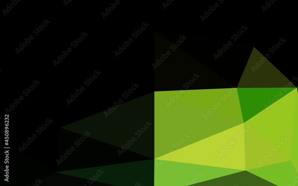 Light Green vector triangle mosaic cover. Light Green vector triangle mosaic cover.