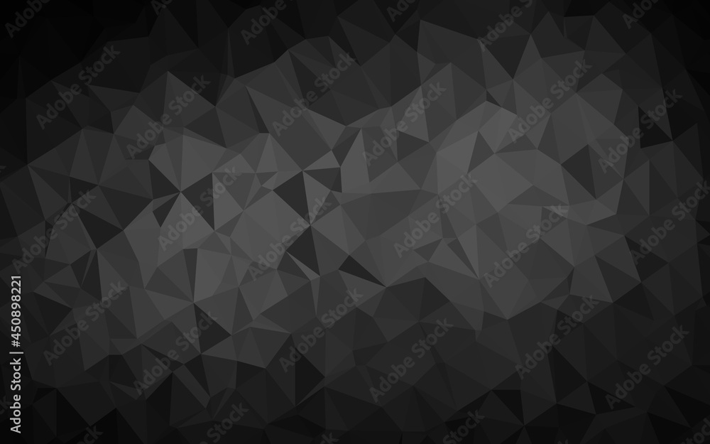 Dark Silver, Gray vector polygon abstract layout. Dark Silver, Gray vector polygon abstract layout.