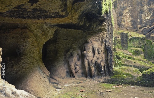 ancient 1500 years old buddhist jogeshwai caves in mumbai,maharastra,india,asia