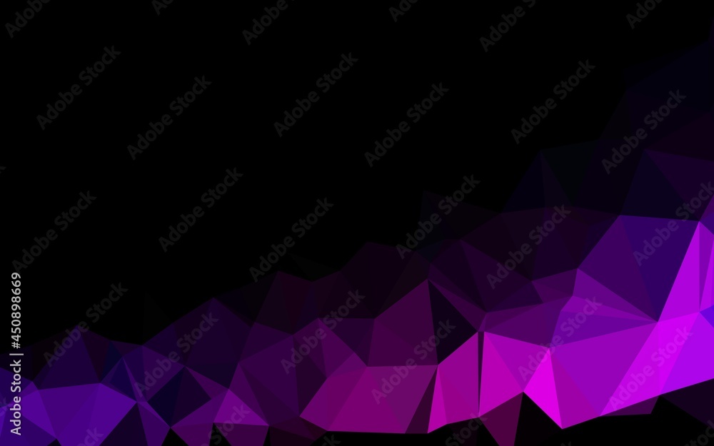 Dark Purple, Pink vector shining triangular background. Dark Purple, Pink vector shining triangular background.
