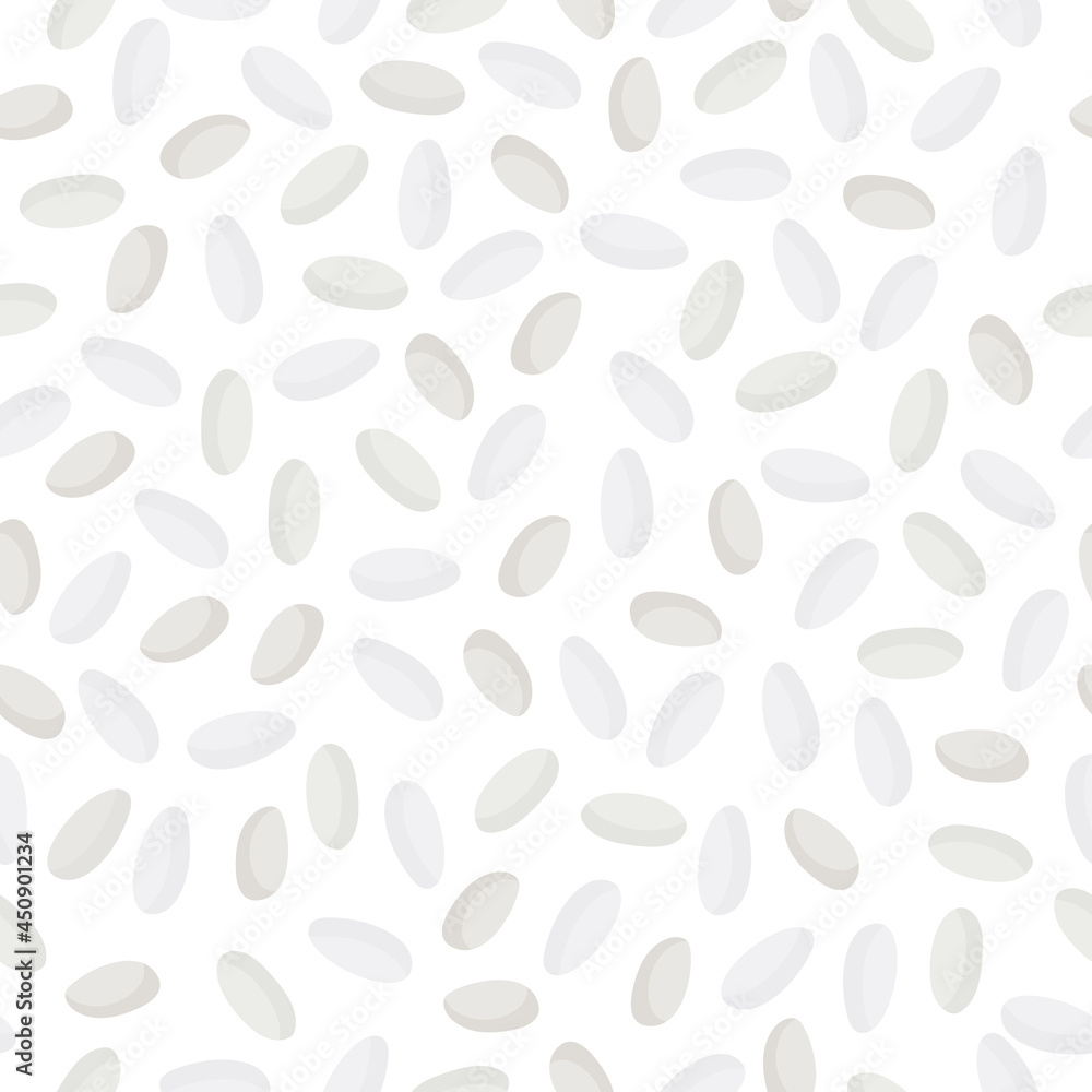 Rice vector cartoon seamless pattern for template farmer market design, label and packing. Rice vector cartoon seamless pattern for template farmer market design, label and packing.