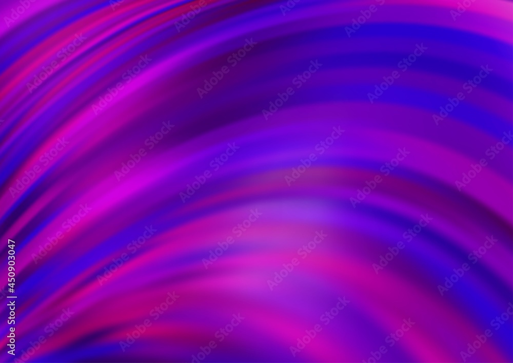 Light Purple vector background with liquid shapes.
