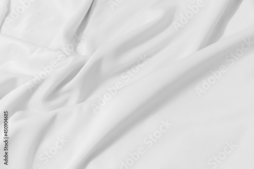 wavy floating of white cloth