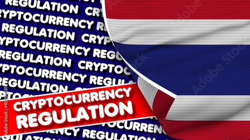 Free Download Thailand Realistic Fabric Texture Flag, Cryptocurrency Regulation Titlesi 3D Illustration - GFXLoad