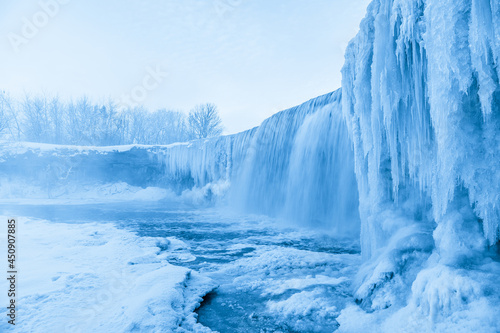 Frozen Jagala Falls - The Niagara Falls of Estonia