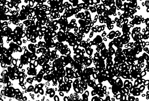 Black and white vector layout with circle shapes.