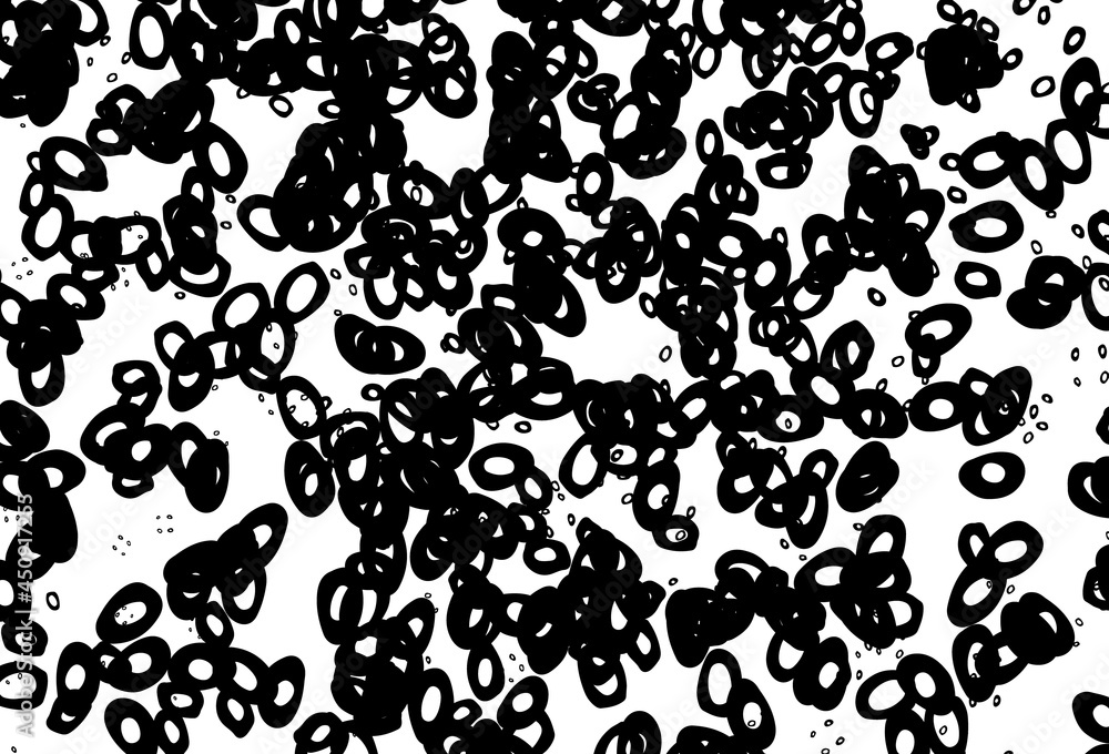 Black and white vector pattern with spheres. Black and white vector pattern with spheres.