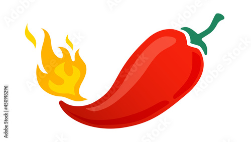 Fotografering Vector icon of hot jalapeno or chilli pepper.
