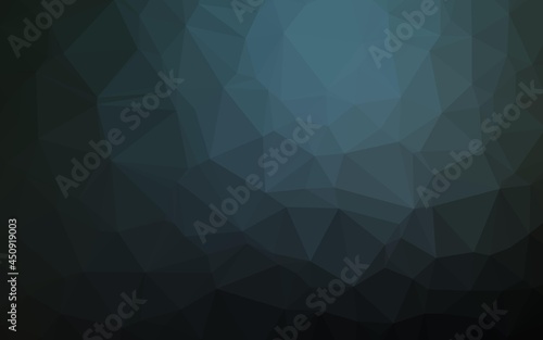 Dark BLUE vector low poly layout.