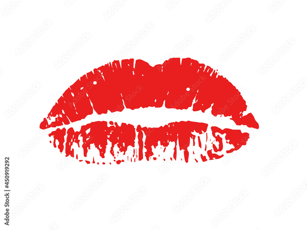 lipstick marks vector illustration lip isolated