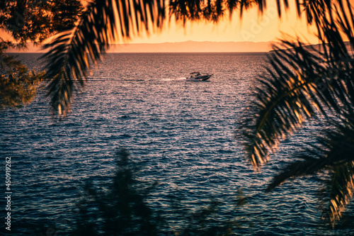 sunset on the beach