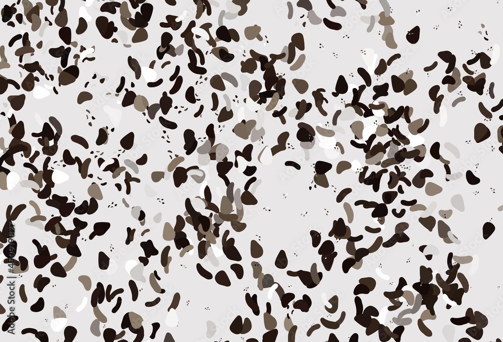Light black vector pattern with chaotic shapes. Light black vector pattern with chaotic shapes.
