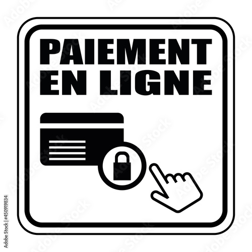 Logo paiement en ligne.