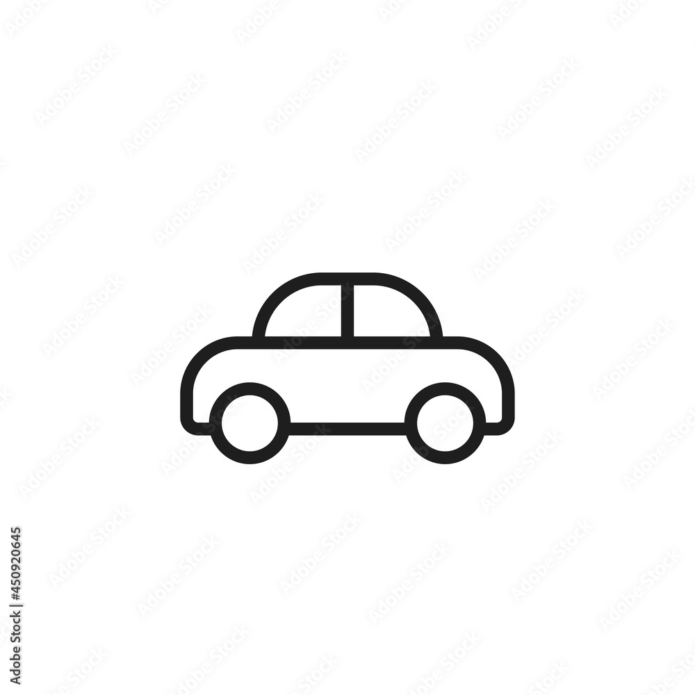 car line icon. automobile and transport symbol. isolated vector image