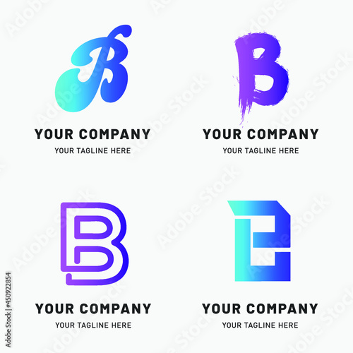 Creative Gradient B Logo Collection