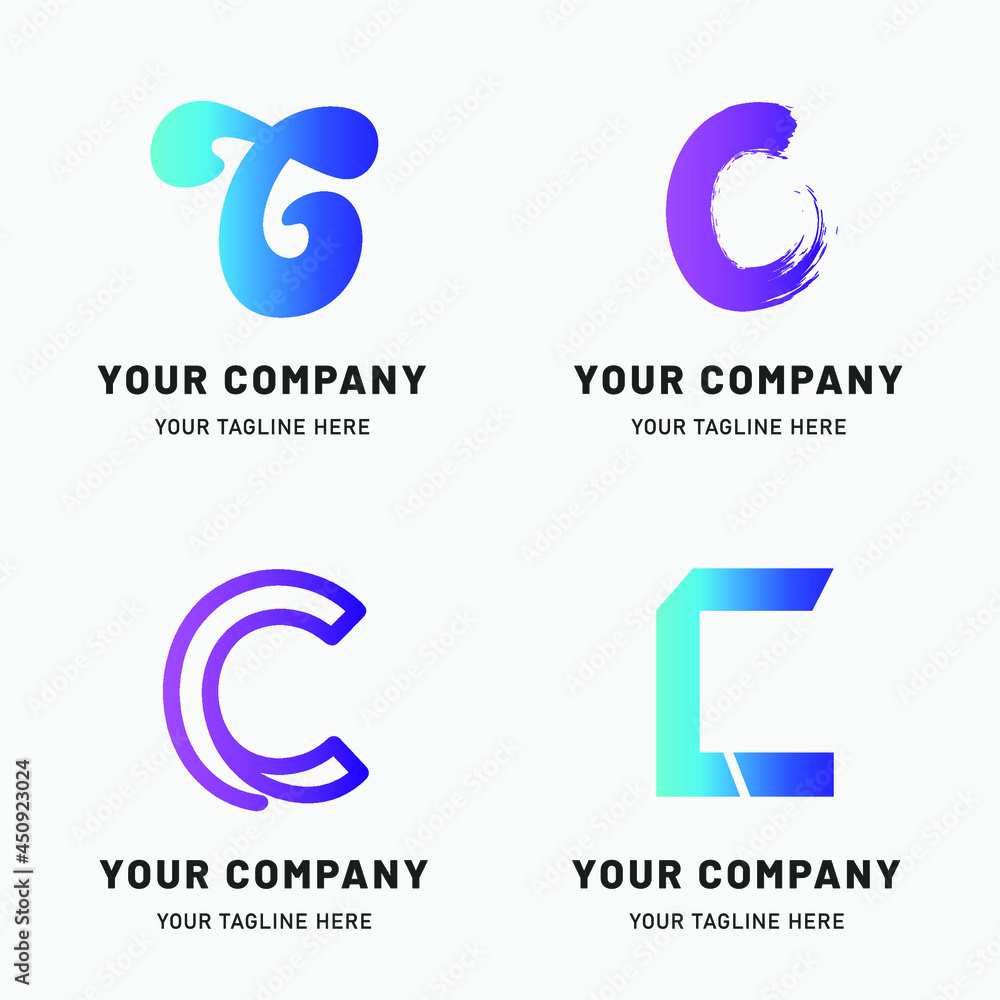 Creative Gradient C Logo Collection Creative Gradient C Logo Collection