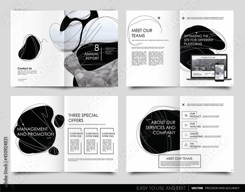 Poster flyer pamphlet brochure, portfolio, design annual report, vector template, leaflet, magazine a4 size. Minimalistic design background