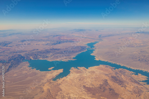 Aerial view of the Lake Mead National Recreation Area