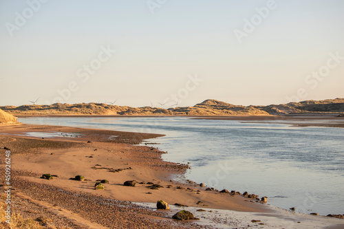 View of the Coast at the Sands of Forvie at Dusk