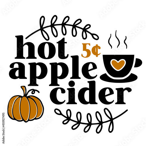 Hot apple cider - svg