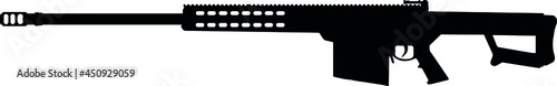 M82A1. 416 Sniper long range rifle Caliber 50 BMG United States Armed Forces and USA United States Army M82A1 Sniper special rifle, SWAT Police - Marine Corps Sniper Rifle