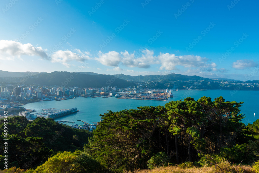 ニュージーランドのウェリントンの観光名所を観光している風景 Wellington, New Zealand Scenes of sightseeing in