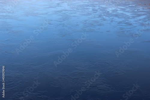 icey surface on lake