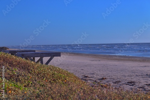 bench on the coast